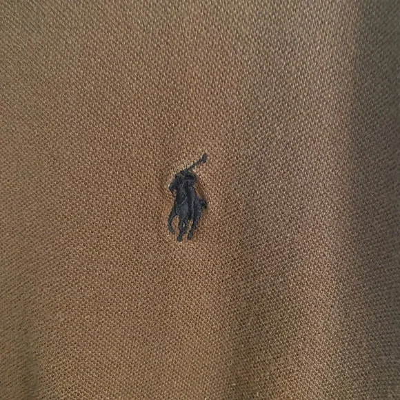 Polo by Ralph Lauren Men's Brown Polo Shirt - Picture 3 of 4